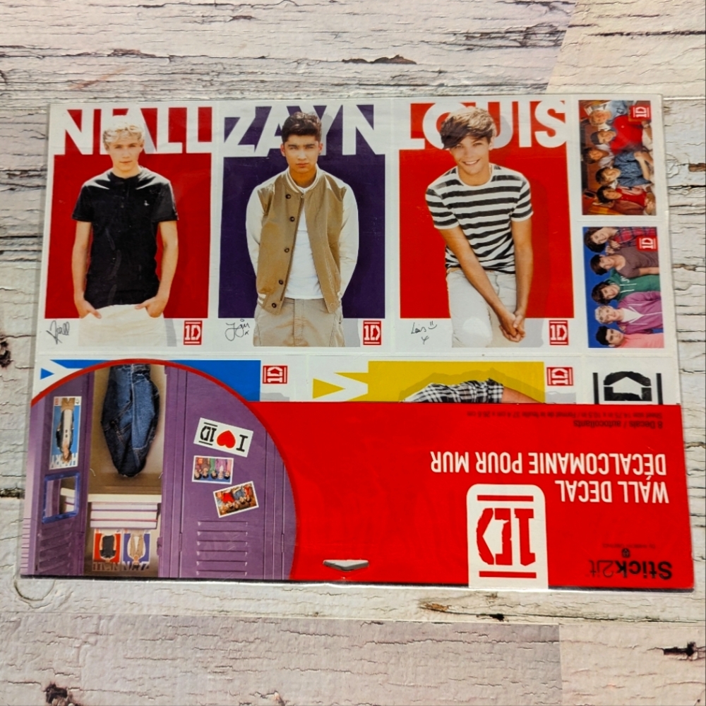 Stick2it 1D One Direction Wall Decals 2013 Harry Styles Liam Louis Zayne Niall